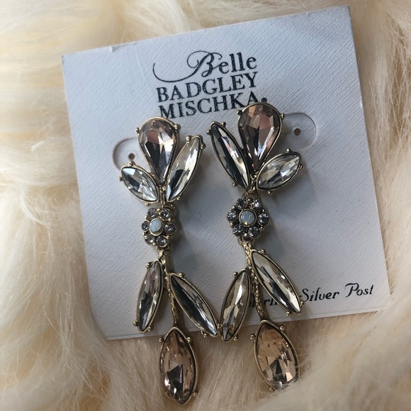 Badgley Mischka Jewelry - Belle Badgley Mischka Rhinestone Drop Earrings